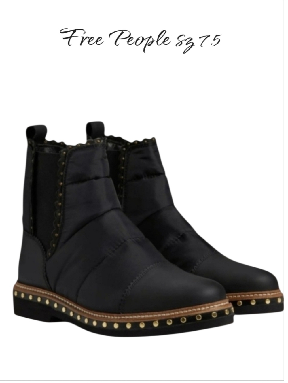 New Free People Leather Chelsea Boots Sz 7.5